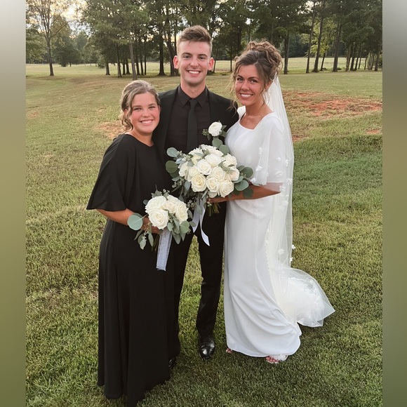 BLACK BRIDESMAID DRESS - Picture 6 of 9